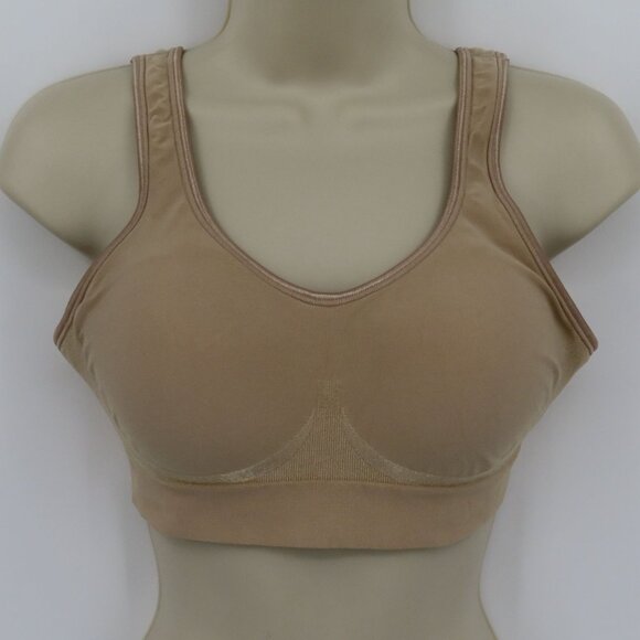 Bali Medium M 3488 Comfort Revolution Shaping Wireless Bra Solid Beige Lined - Picture 11 of 12
